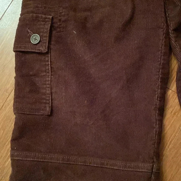 Abercrombie brown corduroy capri cargo pants - size 2 - great condition - Picture 4 of 6